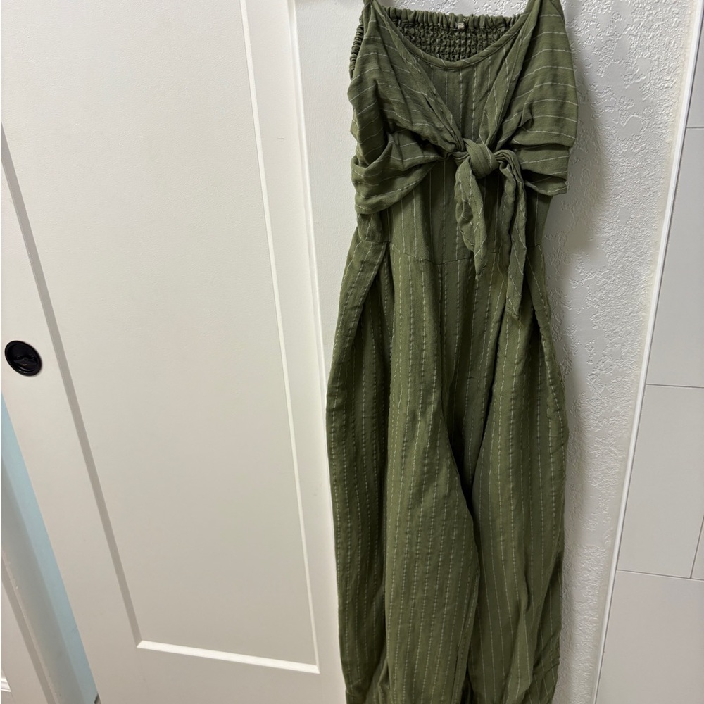 Olive Green Women's Jumpsuit
